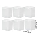 Fridge Organiser Storage Boxes - Set of 6, Frosted Clear - view 3