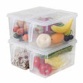 Fridge Storage Containers with Lids and Handles, Pack of 4 (29 x 15 x 16 cm) - view 2
