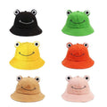 Frog Bucket Hat with Sun-Shading Brim - Black - view 3