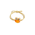 Frog Hair Tie with Elastic Band - Yellow