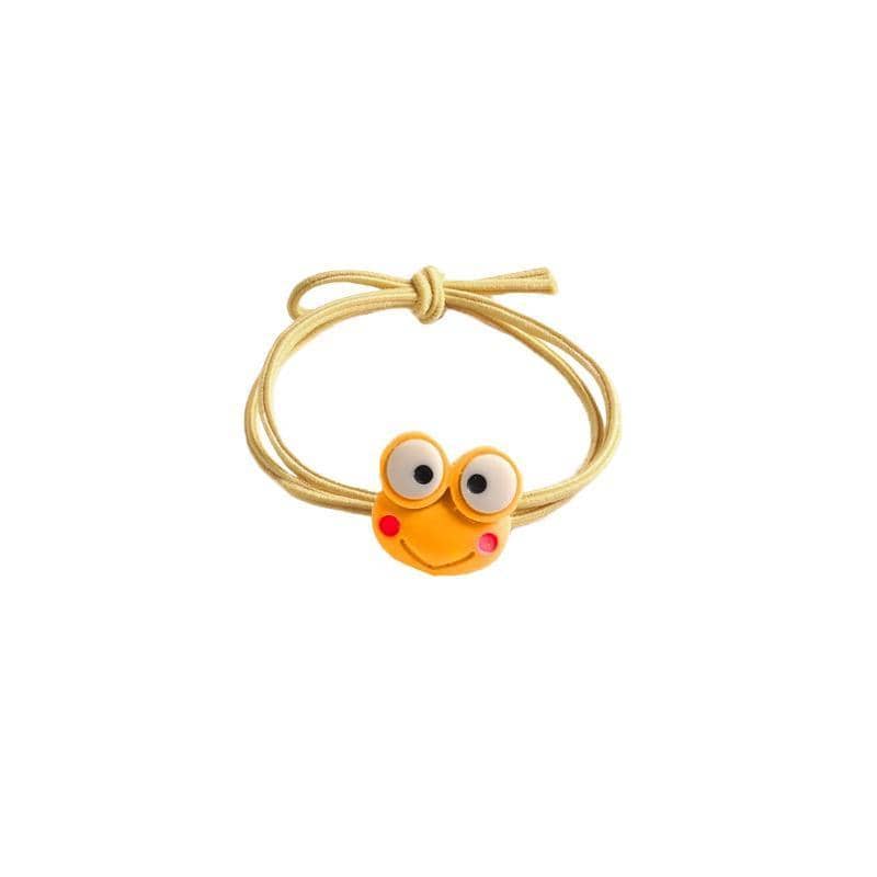 Frog Hair Tie with Elastic Band - Yellow