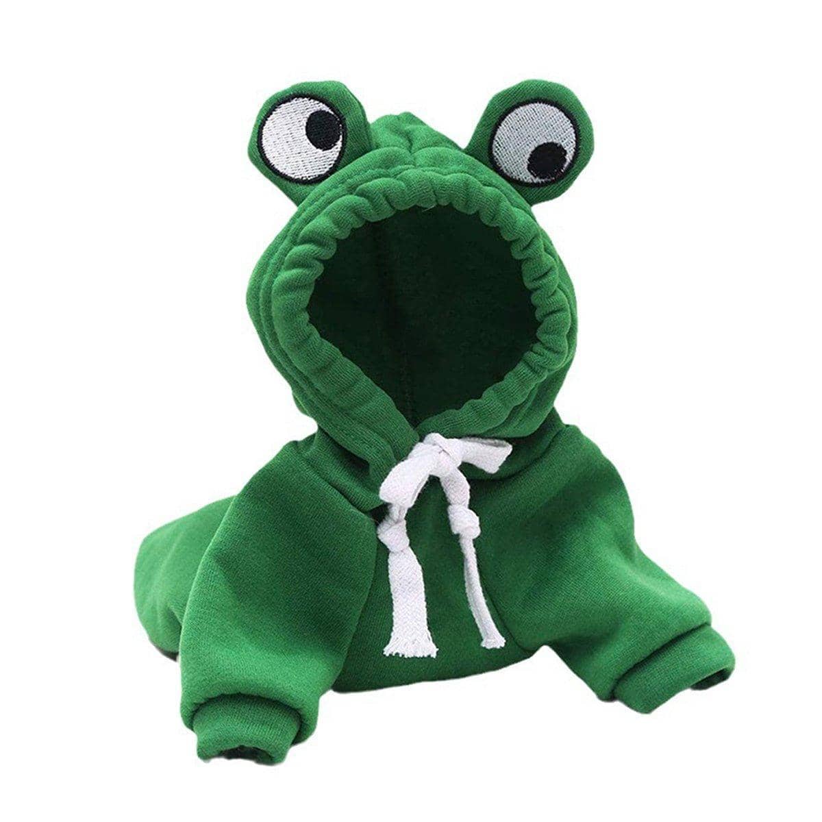 Frog Hooded Pet Vest for Dogs and Cats - Green, XL (Chest 52 cm, Back 38 cm)