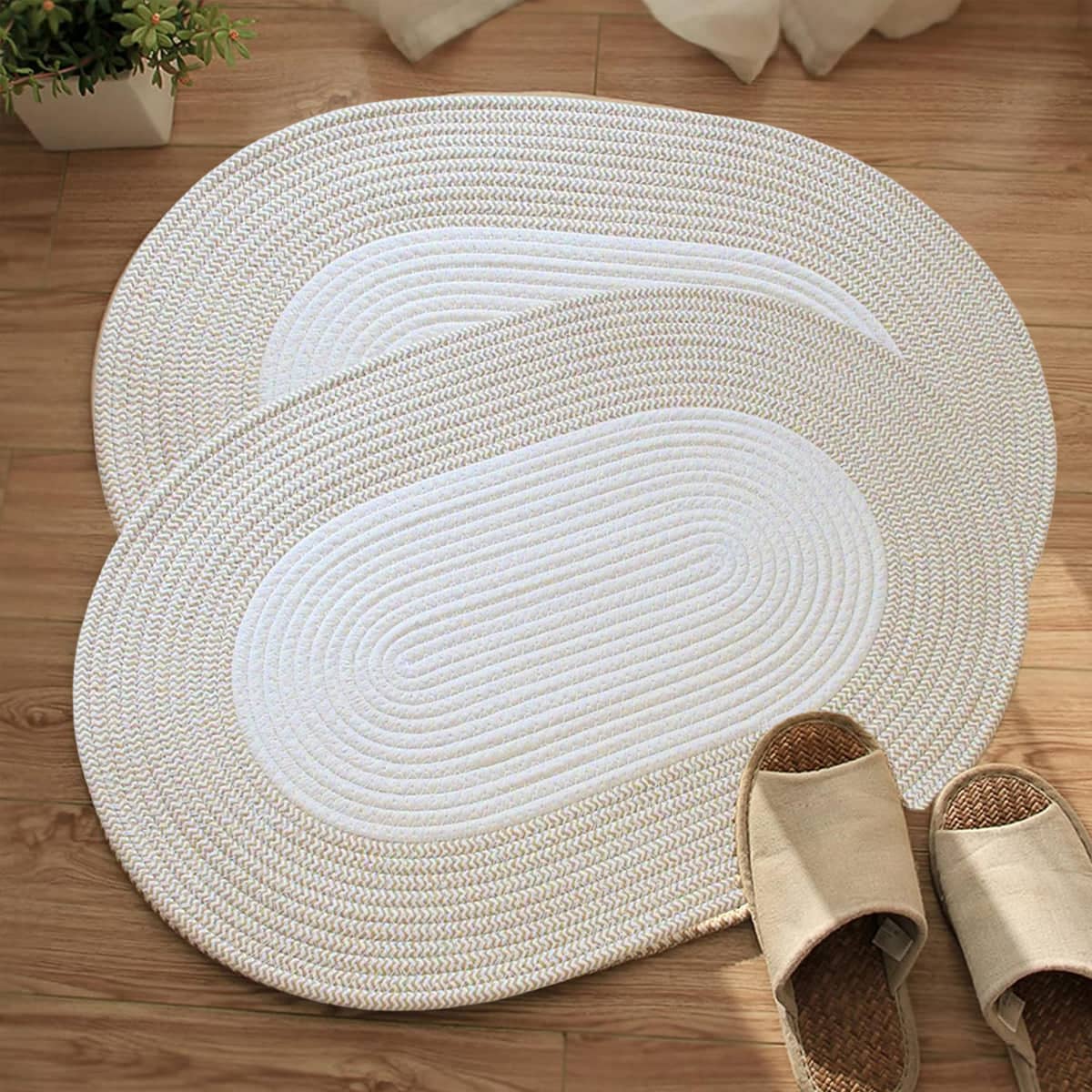 Front Door Mat Absorbent Non-Slip Water Resistant - Light Grey - view 5