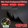 Frosted Black Aquarium Background Sticker, 10 Pack - 42 x 60 cm - view 2