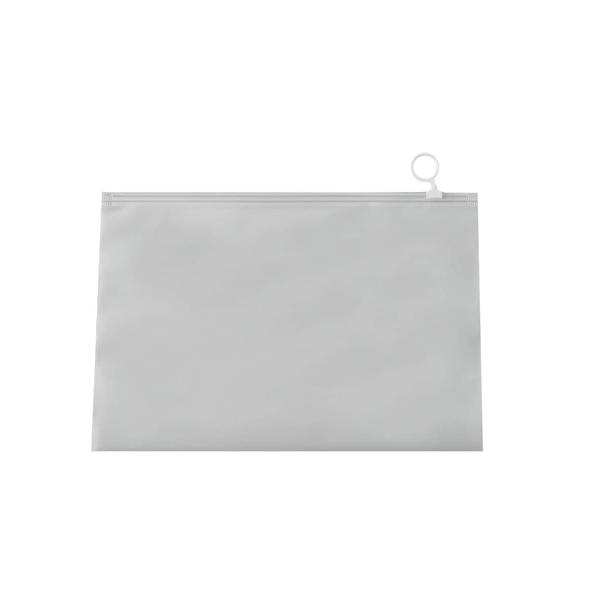 Frosted EVA Zip Storage Bags with Pull Ring - 30 x 20 cm, Pack of 50