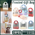 Frosted Gift Bags with Round Handles, Pack of 20 - White Handles, 210 x 220 x 110 mm - view 2