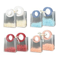 Frosted Gift Bags with Round Handles, Pack of 20 - White Handles, 210 x 220 x 110 mm - view 3
