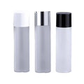 Frosted Plastic Skincare and Lotion Bottles with Screw Cap, Set of 10 - 200 ml, Black Cap - view 3