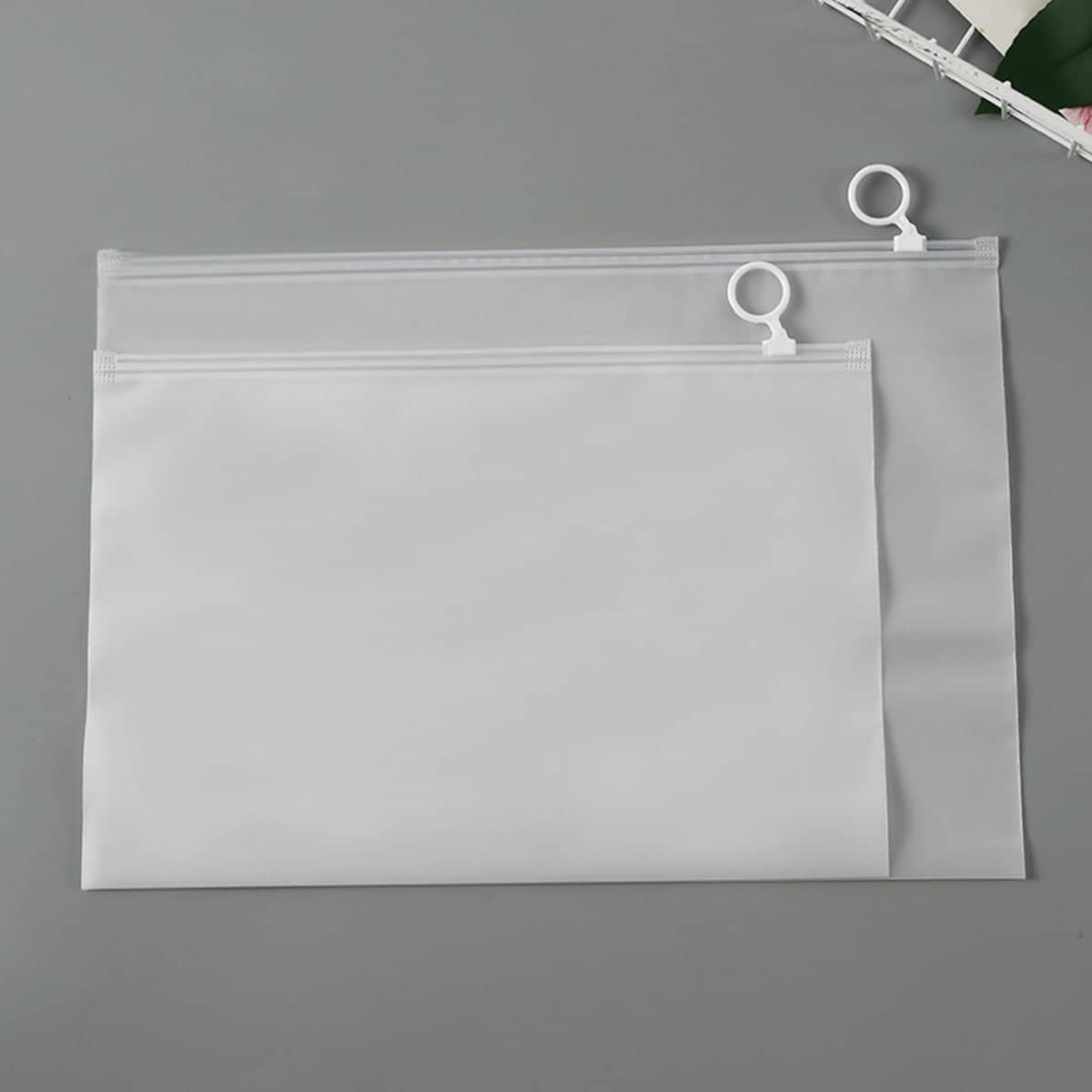Frosted Zipper Storage Bags Waterproof, Pack of 50 - 35 x 45 cm - view 5