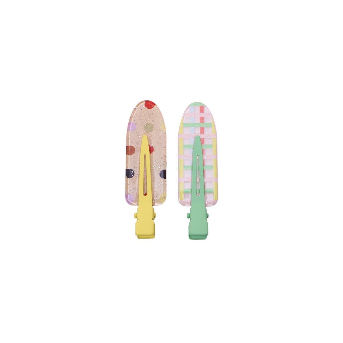 Fruit Hair Clips Metal 2 Pack - Bobo