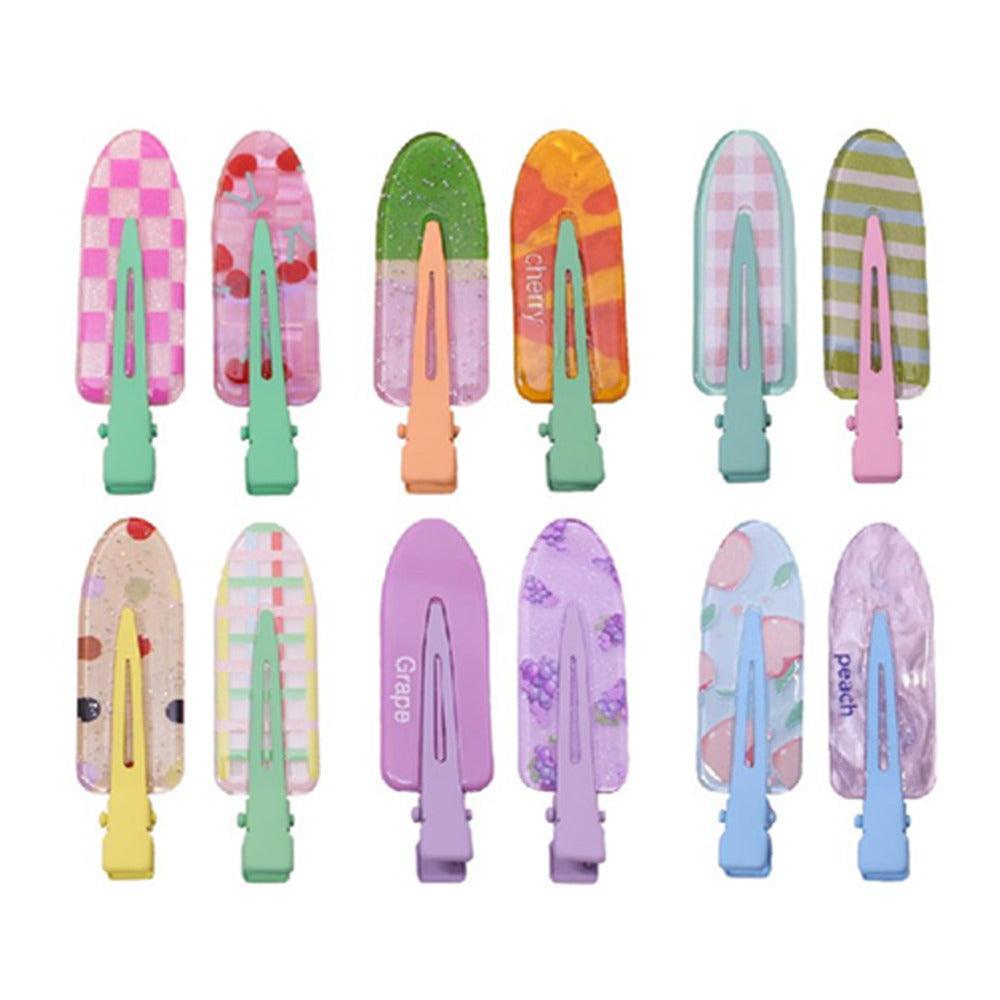Fruit Hair Clips Metal 2 Pack - Grapes - view 3