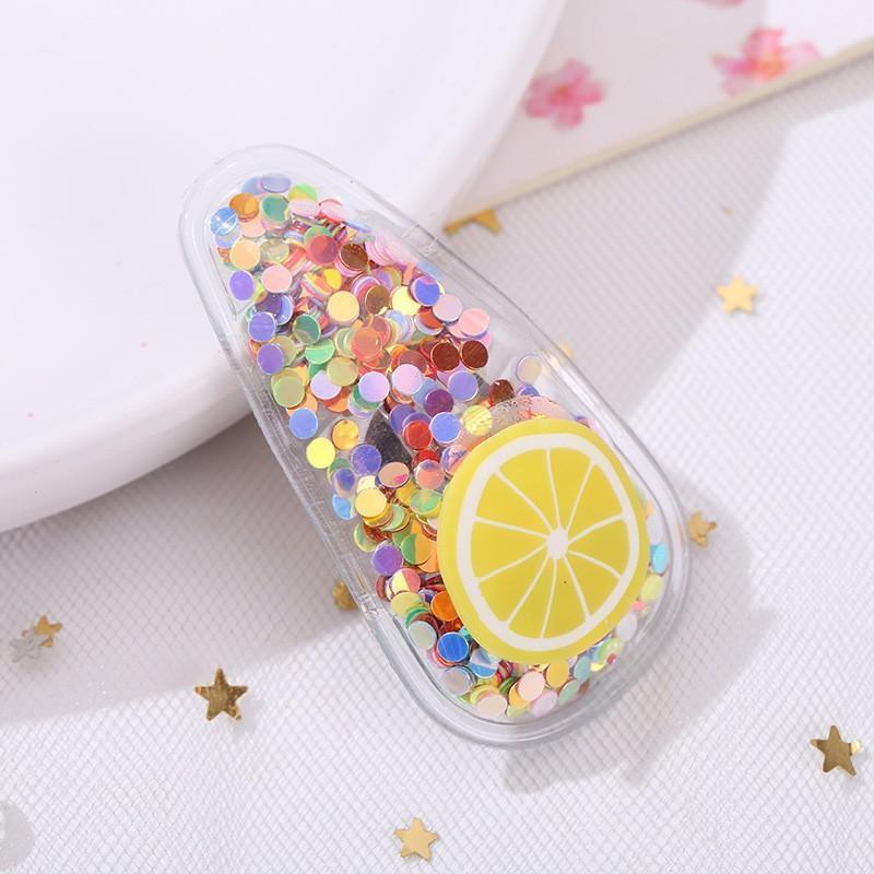 Fruit Sequin Hair Clips for Girls - Kiwi Fruit, Pack of 2 - view 7