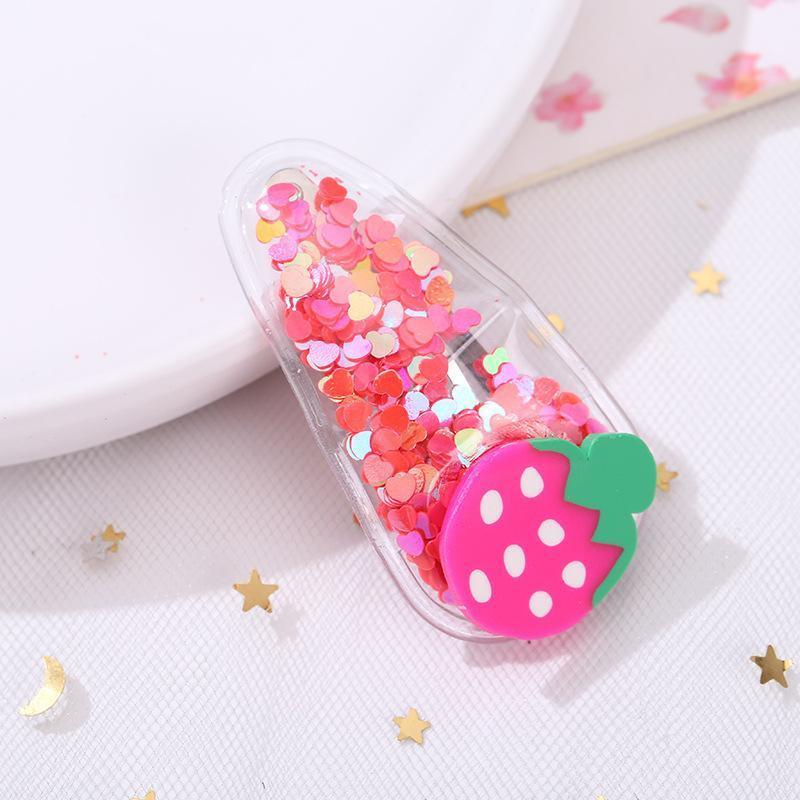 Fruit Sequin Hair Clips for Girls - Kiwi Fruit, Pack of 2 - view 9