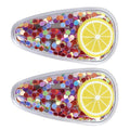 Fruit Sequin Hair Clips for Girls - Orange, Pack of 2