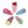 Fruit Sequin Hair Clips for Girls - Strawberries, Pack of 2 - view 3