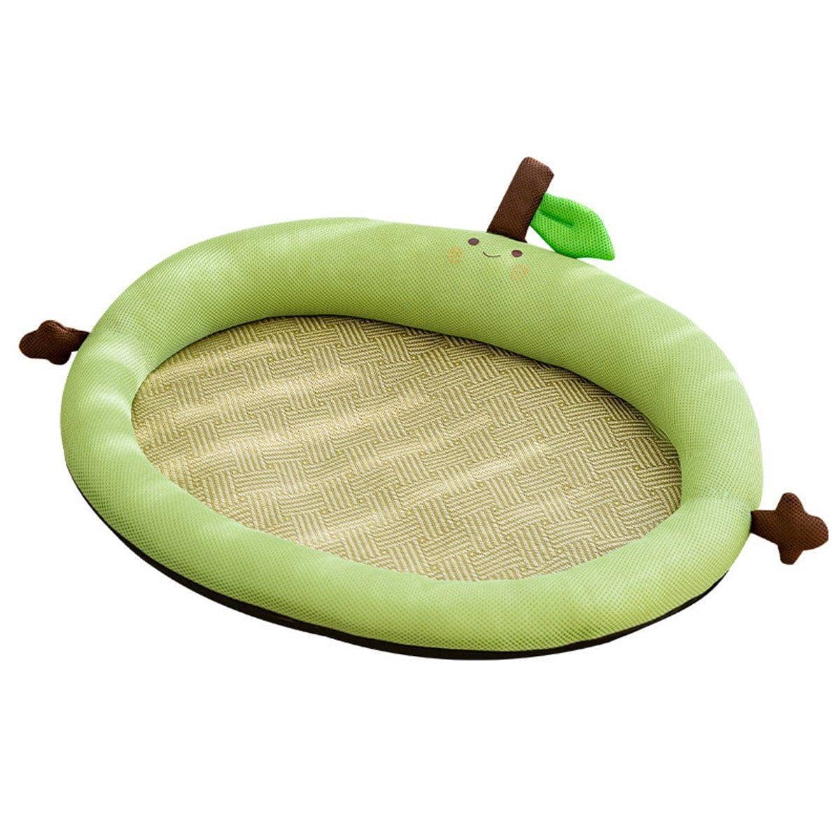 Fruit Shaped Breathable Pet Bed Mat with Raised Edges for Dogs and Cats - Size L (65 x 50 cm)