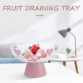 Fruit Snack Plate Dry Fruit Tray Decorative Serving Dish, Transparent with Heart Pattern - view 5