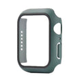 Full Cover Watch Case with Glass Screen Protector for Apple Watch 38mm - Green