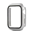 Full Cover Watch Case with Glass Screen Protector for Apple Watch 38mm - Silver