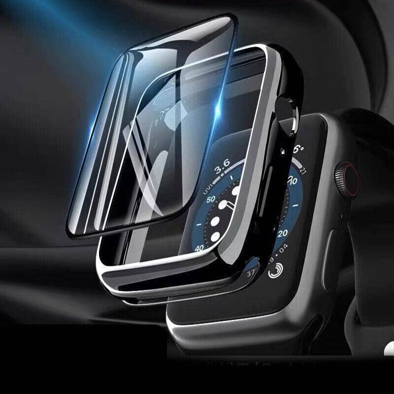 Full Cover Watch Case with Glass Screen Protector for Apple Watch 38mm - Silver - view 5