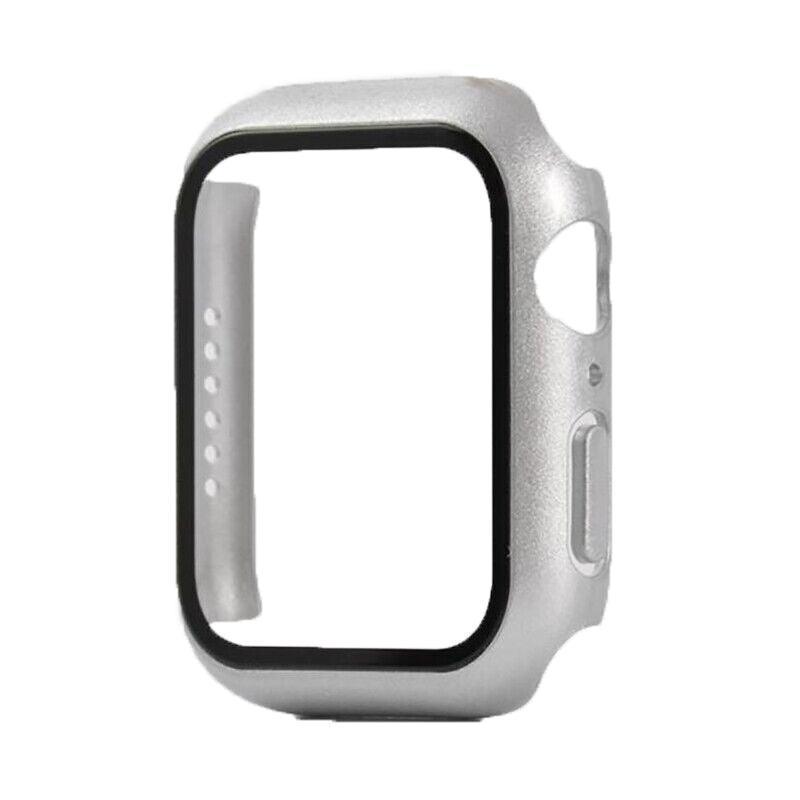 Full Cover Watch Case with Tempered Glass Screen Protector for Apple Watch 40 mm - Navy Blue - view 2
