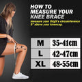 Full Leg Compression Knee Sleeve Support for Sport - Medium (Thigh 35-41 cm) - view 5