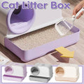 Fully Enclosed Cat Litter Box with Drawer - Yellow - view 2