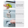 Fully Enclosed Cloud House Cat Litter Box with Pull-Out Drawer - Champagne - view 5