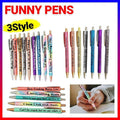 Funny Ballpoint Pen Set Glitter Office Novelty Gift - Pack of 5 - view 2