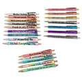 Funny Ballpoint Pen Set Glitter Office Novelty Gift - Pack of 5 - view 3
