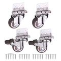 Furniture Castors L-Shaped 90 Degree, 32 mm Wheels, Set of 4 - view 2