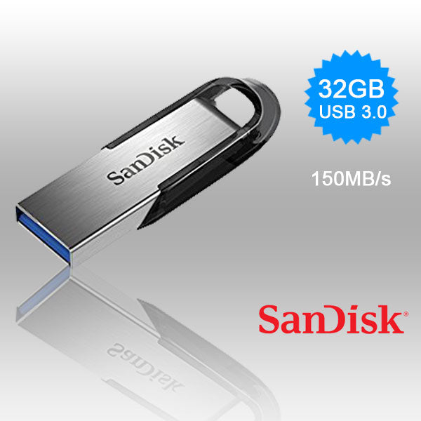 SANDISK 32GB CZ73 ULTRA FLAIR USB 3.0 FLASH DRIVE upto 150MB/s - SuperSaverAU - view 1