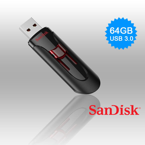 SANDISK SDCZ600-064G 64GB CZ600 CRUZER GLIDE USB 3.0 VERSION - SuperSaverAU - view 1