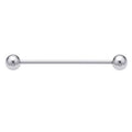 G23 Titanium Straight Barbell Piercing Jewellery - 32 mm, Silver