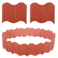 Garden Edging Fence Panels, 20 Pack - Red