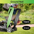 Garden Ground Pegs for Mower Boundary and Netting, 8.5 cm, Pack of 10 - Green - view 2