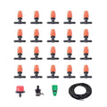 Garden Irrigation Kit with Adjustable Spray Heads - 20 m Tubing, 20 Spray Heads