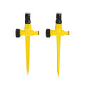 Garden Lawn Sprinkler Adjustable 360 Degree Rotation - Pack of 2