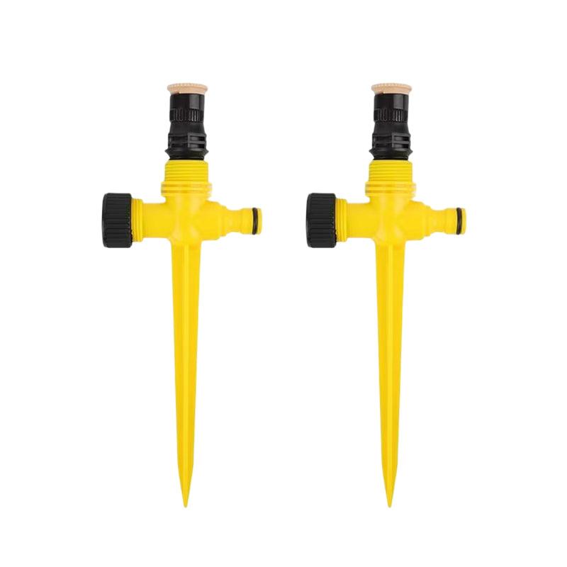 Garden Lawn Sprinkler Adjustable 360 Degree Rotation - Pack of 2