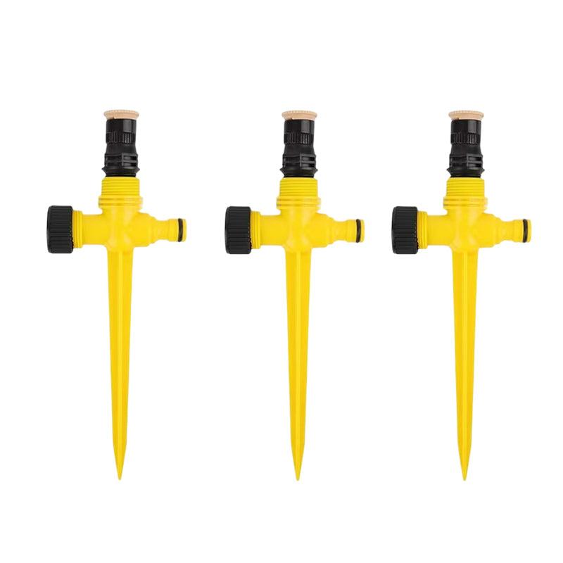 Garden Lawn Sprinkler Adjustable 360 Degree Rotation - Pack of 3
