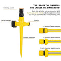 Garden Lawn Sprinkler Adjustable 360 Degree Rotation - Pack of 3 - view 6