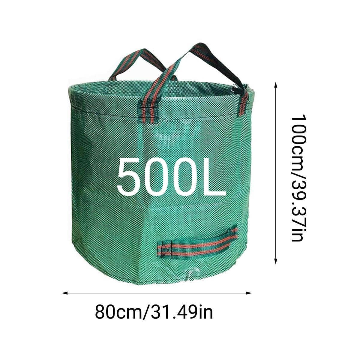 Garden Leaf Collection Bags, 500 Litre - Green, Pack of 2 - view 3