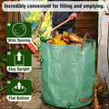 Garden Leaf Collection Bags, 500 Litre - Green, Pack of 2 - view 4