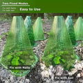 Garden Plant Cloche Seedling Cover, Set of 26 Reusable Green Plastic Anti-Pest - view 5