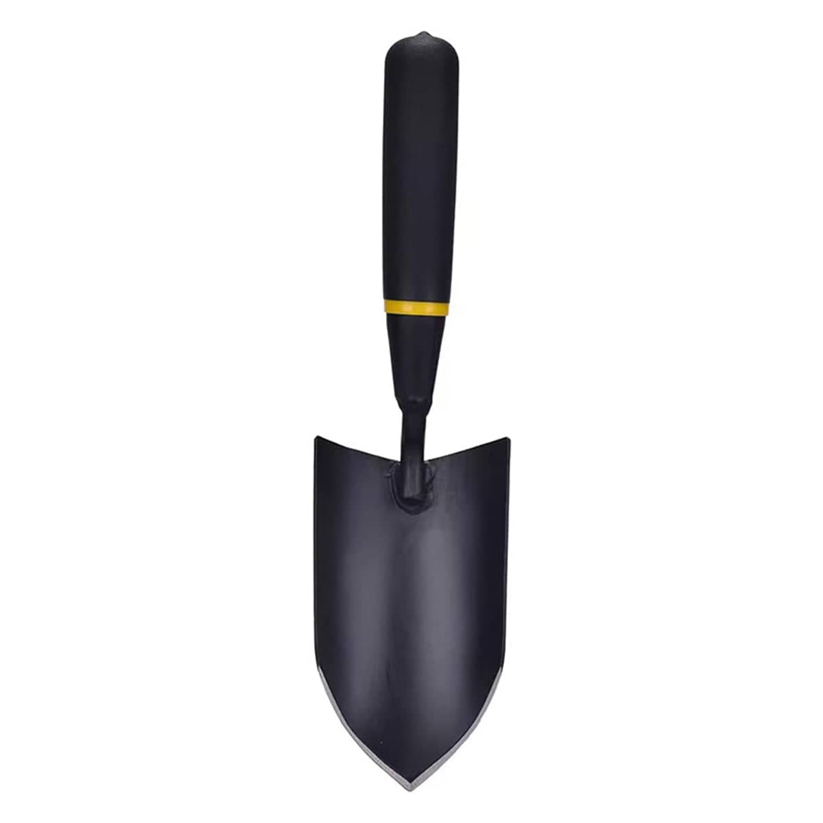 Garden Shovel with Resin Rubber Grip, 32 cm, Black and Yellow - view 2