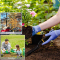 Garden Shovel with Resin Rubber Grip, 32 cm, Black and Yellow - view 5