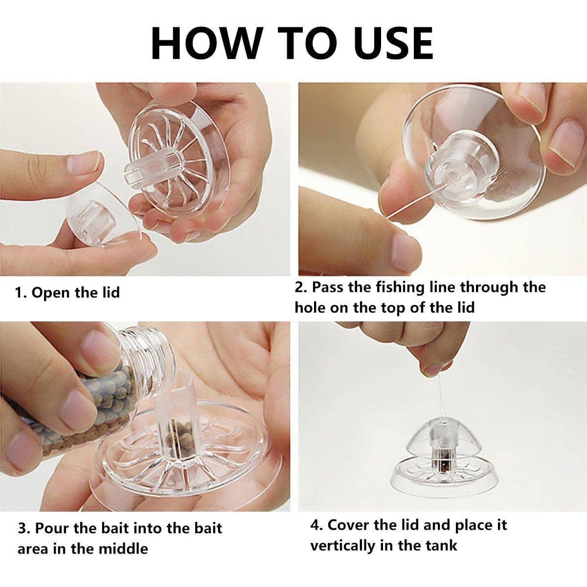 Garden Snail Catcher Pest Traps, Clear 8 cm, Pack of 5 - view 5