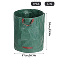 Garden Waste Bags 8 Pack 272L Reusable Heavy Duty Leaf Collection Sacks - Green - view 3