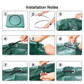 Garden Waste Bags 8 Pack 272L Reusable Heavy Duty Leaf Collection Sacks - Green - view 4