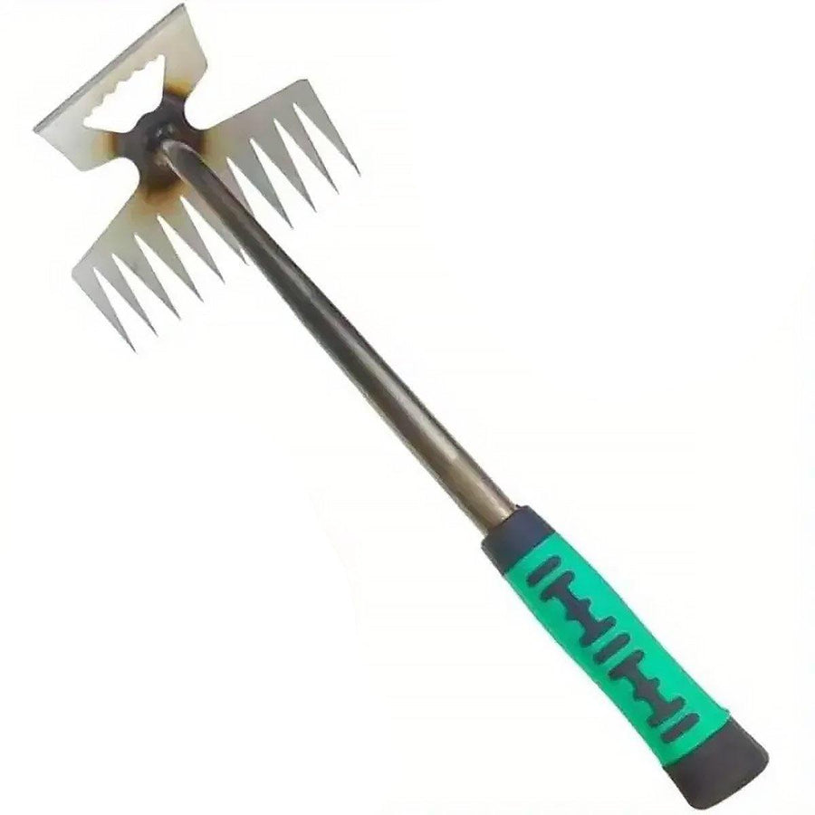 Garden Weeding and Digging Tool with Anti-Slip Handle - 11 Teeth